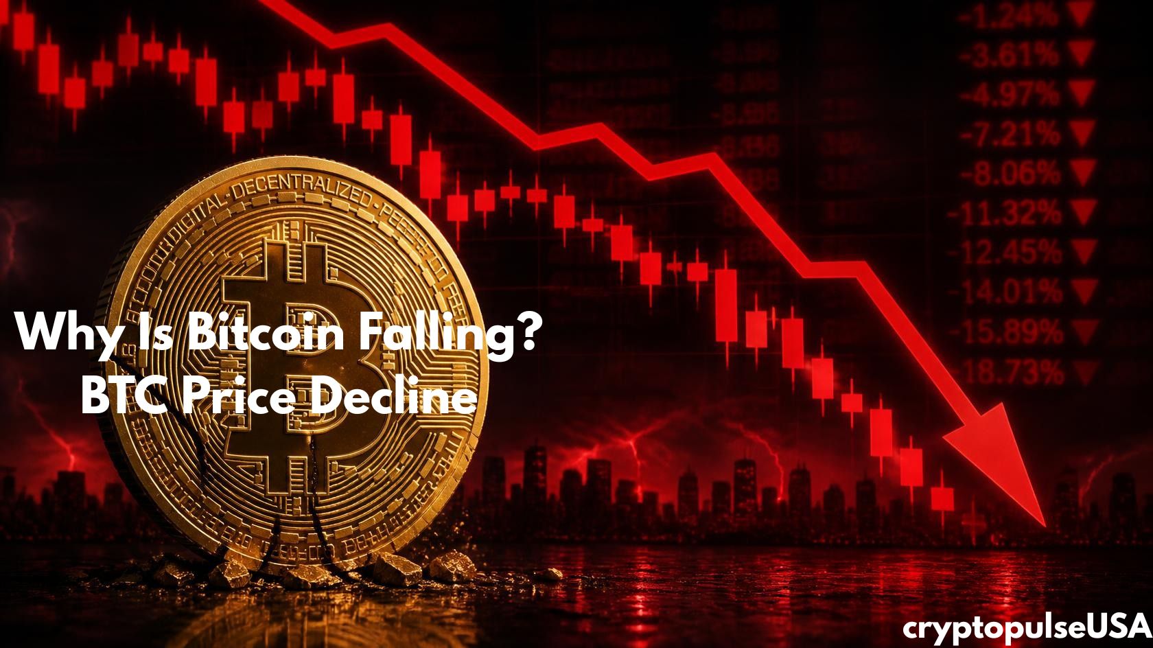 Why Is Bitcoin Falling? BTC Price Decline Explained in August 2026